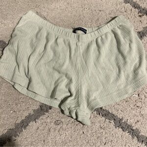 brandy melville green hearts shorts
